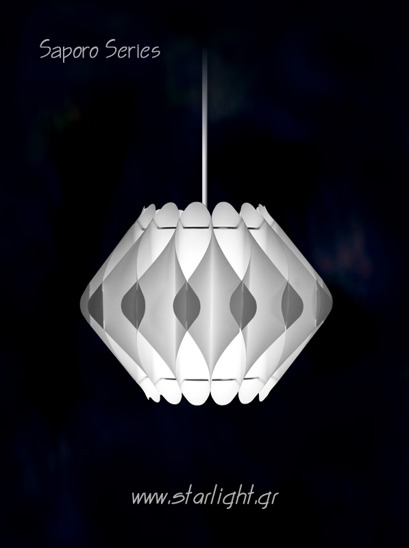 White Modular Lamp Shade Saporo.