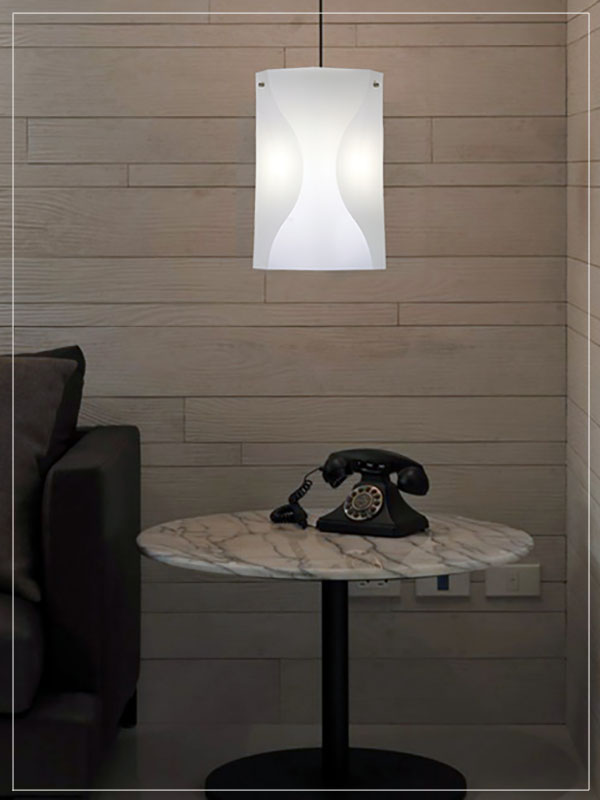 Modern Modular Pendant light fixture Venus in a house.
