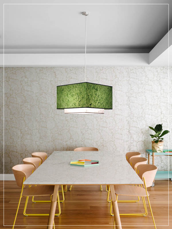 Pendant Light Fixture Twin ΤΤ in a dining room.