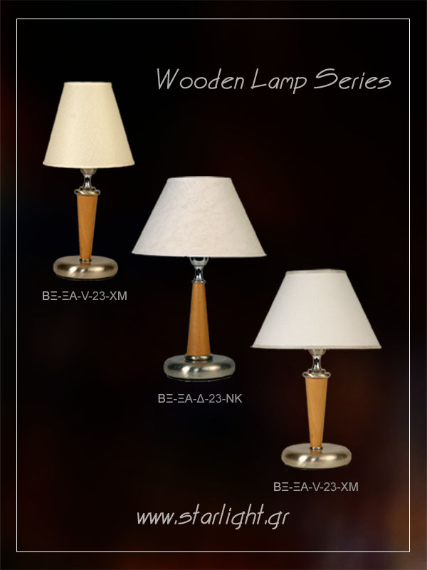 Wooden table lamp bases.