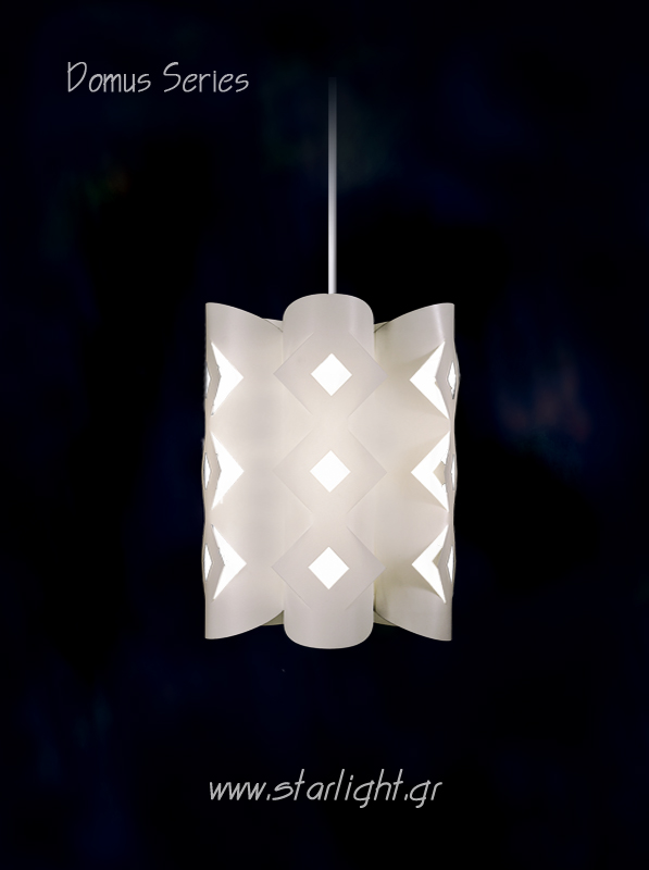 Modern Pendant Lamp Shade Domus in White.