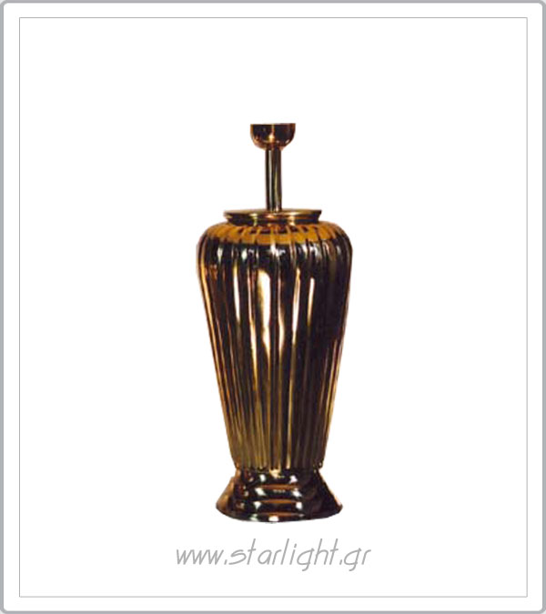 Brass Table Lamp Base in copper.