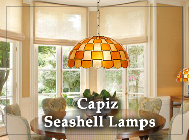 Pendant Tiffany Style lamp shades Wave in a living room